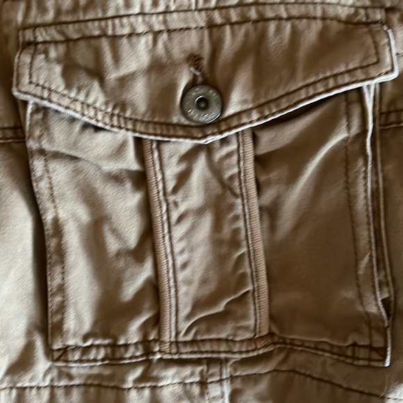 IRON Co. MENS Flat front cargo shorts military outdoor hiking khaki sz 36 - Picture 6 of 7